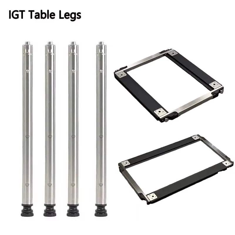 Stainless Steel Camping IGT Table Legs — Adjustable Three-Gear Telescopic Picnic Table Legs for Outdoor Use