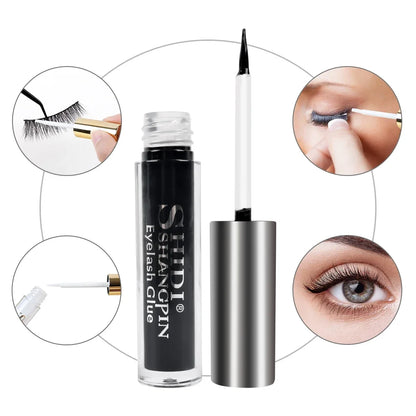 Professional Eyelash Glue – Clear/White or Dark/Black Waterproof Adhesive for False Lashes & Lash Lift