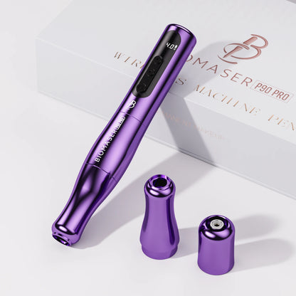 BIOMASER P90 Pro Wireless Rotary PMU Tattoo Machine – Rechargeable Permanent Makeup Gun for Microblading, Eyebrow, Lip & Eyeliner