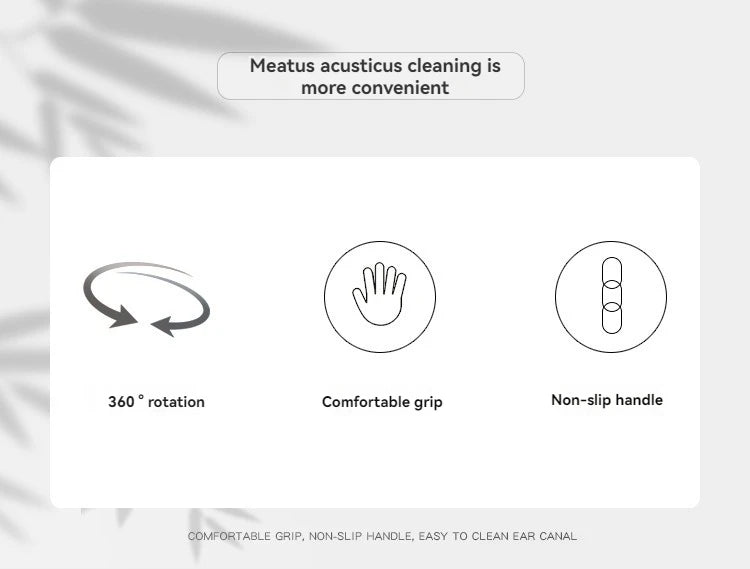 6pcs Stainless Steel Ear Wax Removal Tool Set – Spiral Rotating Ear Picker Spoon for Cleaning & Collecting Ear Wax