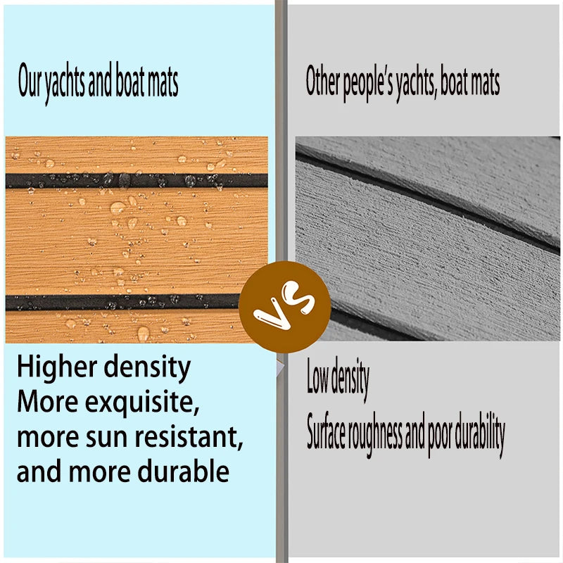 2400×450×6mm EVA Foam Boat Flooring — Faux Teak Decking Sheet Pad in 4 Colors for Boat, Marine, Yacht & RV Deck Mat