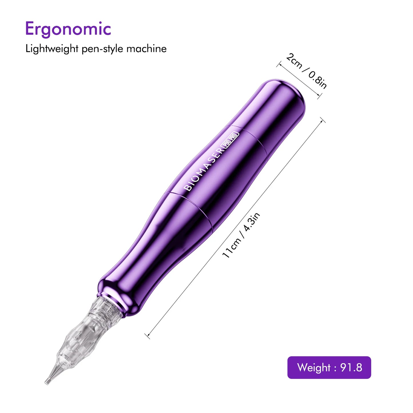 BIOMASER P90 Pro Wireless Rotary PMU Tattoo Machine – Rechargeable Permanent Makeup Gun for Microblading, Eyebrow, Lip & Eyeliner