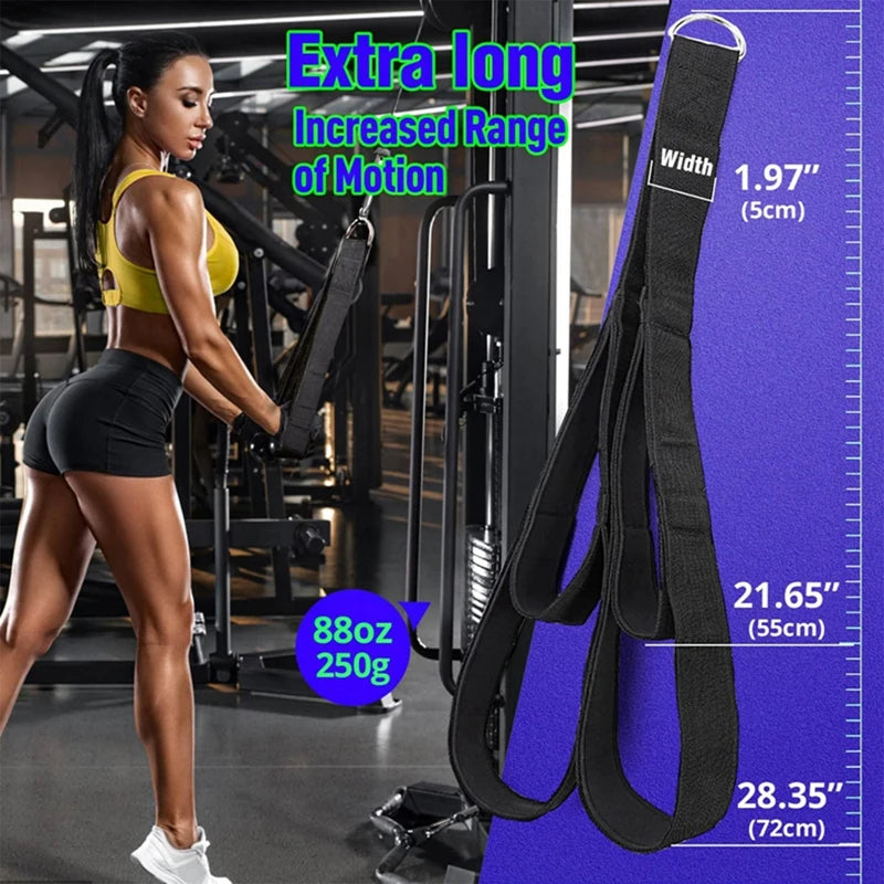 Fitness Tricep Rope — Cable Attachment for Pull-Down Workouts & Strength Training