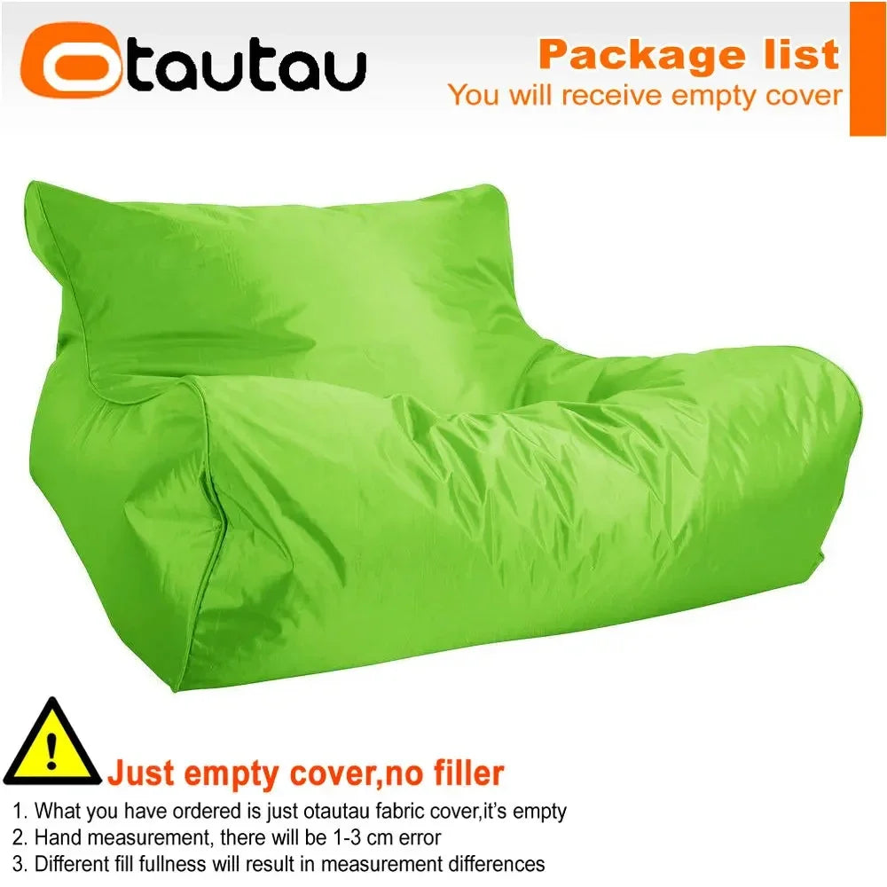 OTAUTAU Waterproof Floating Bean Bag Lounger Cover – Swimming Pool Sofa Bed Pouf, No Filler Chaise Lounge Recliner Puff SF019