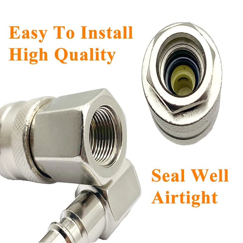 EU Air Hose Quick Release Coupling Fittings – European Standard Compressor Pneumatic Connector Accessories