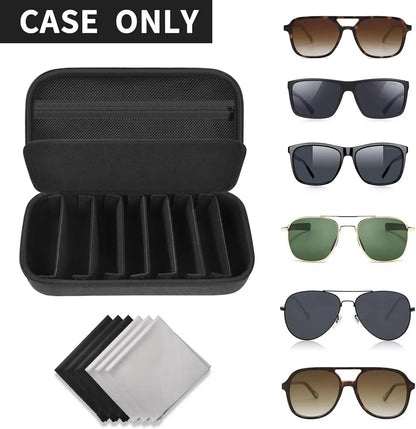 Travel Sunglasses Organizer Case for Quay Polarized Sunglasses – Men & Women Trendy Sunglass Storage Holder (Bag Only)