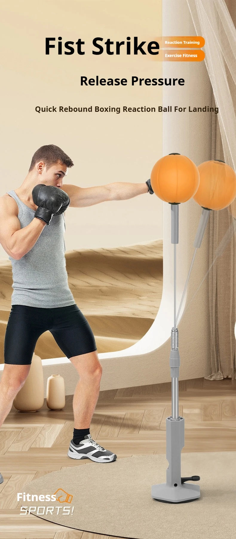 Lightweight Home Boxing Speed Bag — Suction Cup Reflex Bag for Teens & Adults, Reaction & Agility Training