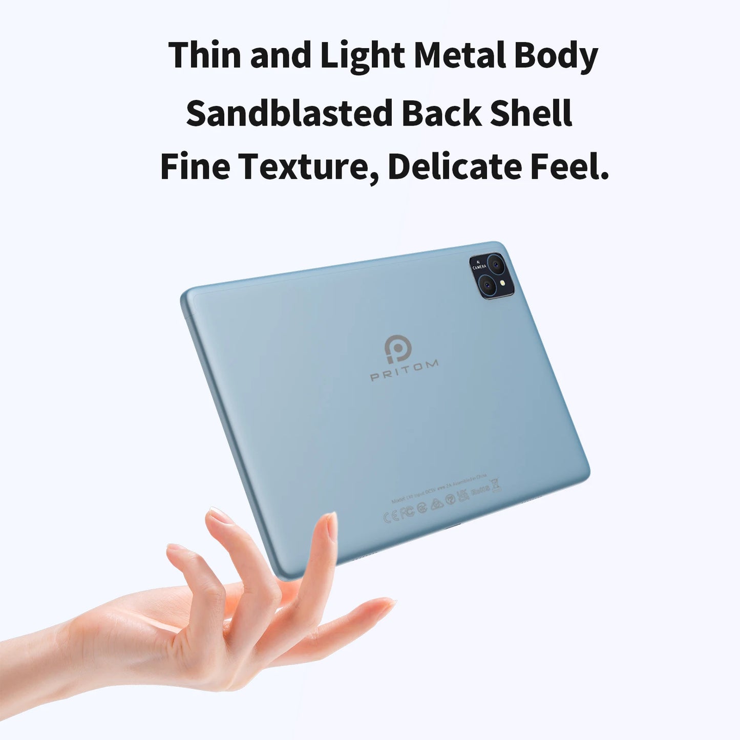 PRITOM TAB11 Android 14 Tablet – 10 Inch, 8GB RAM, 128GB ROM, Octa-Core, 5G WiFi, Keyboard & Case