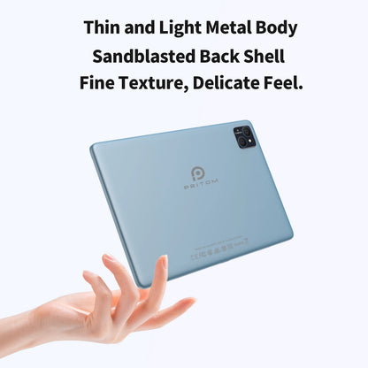 PRITOM TAB11 Android 14 Tablet – 10 Inch, 8GB RAM, 128GB ROM, Octa-Core, 5G WiFi, Keyboard & Case