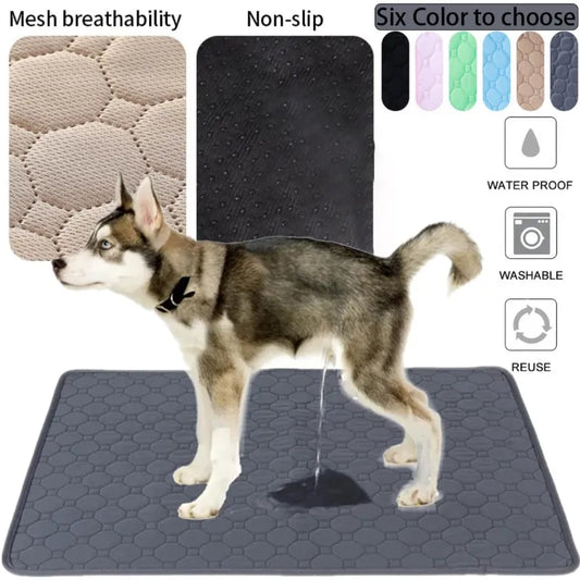 Reusable Dog Pee Pad Blanket - Absorbent Washable Puppy Training Pad - Multipurpose Pet Bed Urine Mat for Car Seat Cover and More - Essential Pet Supplies