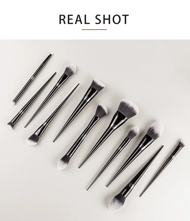 Kat Von D Makeup Brush Set – KVD Foundation, Blush, Highlight, Concealer, Powder & Eyeshadow Brushes Kit