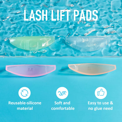 Libeauty Silicone Eyelash Perm Pads – Lifting Rods & Shields for Lash Curling, Makeup Applicator Tool