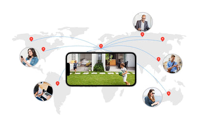 H.View 8CH 5MP Wireless WiFi Security Camera System — CCTV NVR Kit with Indoor/Outdoor Cameras & Two-Way Audio XMEye