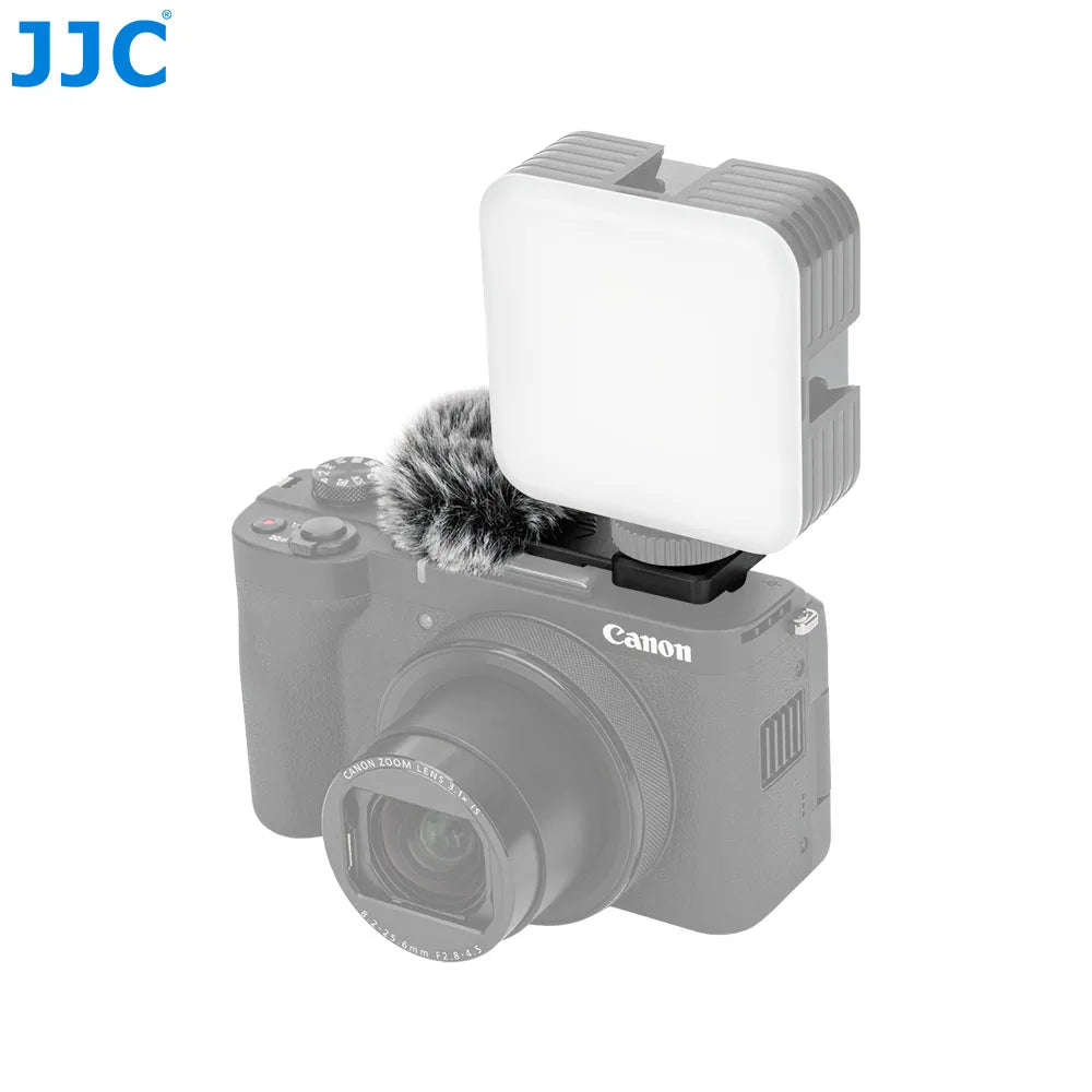 JJC Cold Shoe Wind Muff – Microphone Windscreen for Canon PowerShot V1 Vlog Camera with Noise Reduction