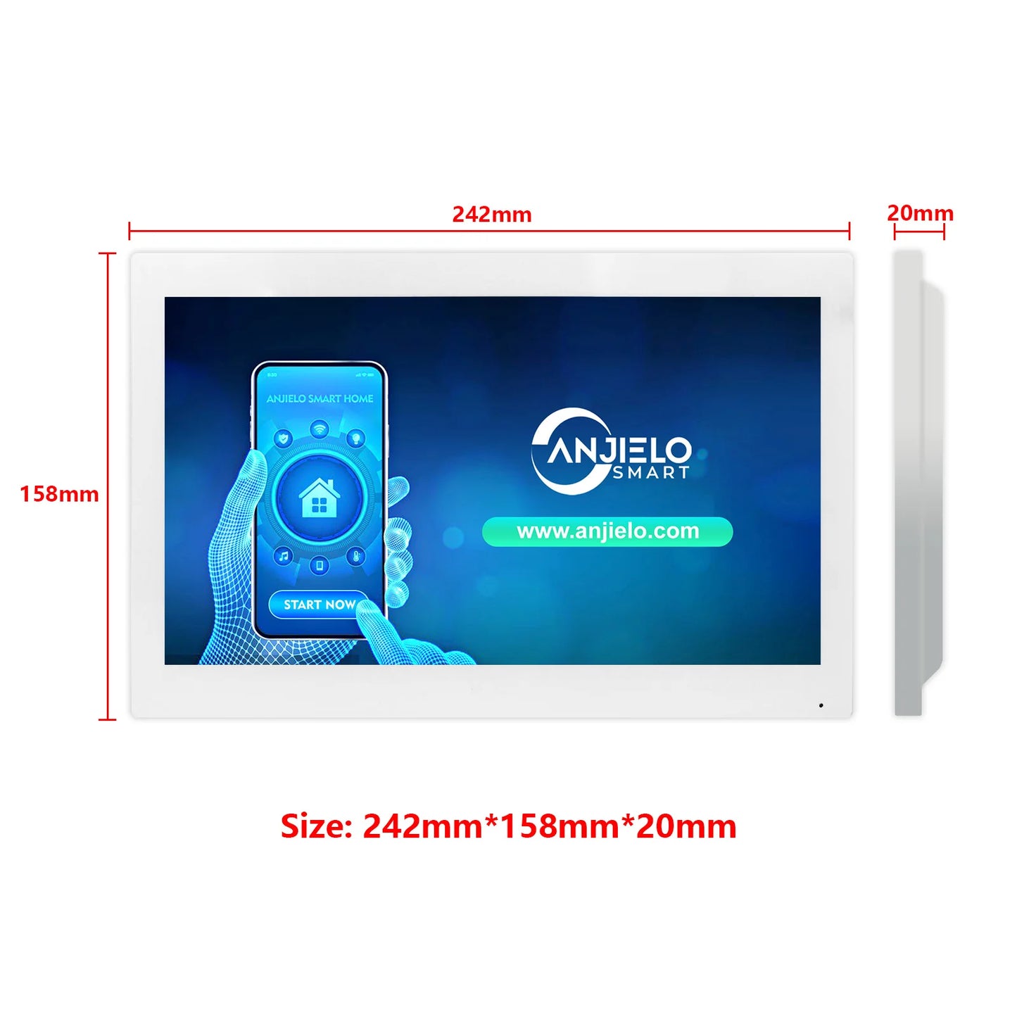 Fingerprint 5-in-1 WiFi Video Doorbell — Tuya Smart 1080P Touch Intercom System for Home Security