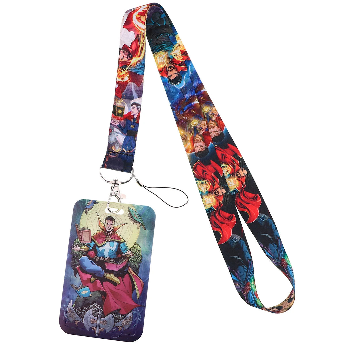 Cartoon Credential Holder Keychain – Cool Lanyard for Key, ID Card, Gym Badge & Cosplay Gift