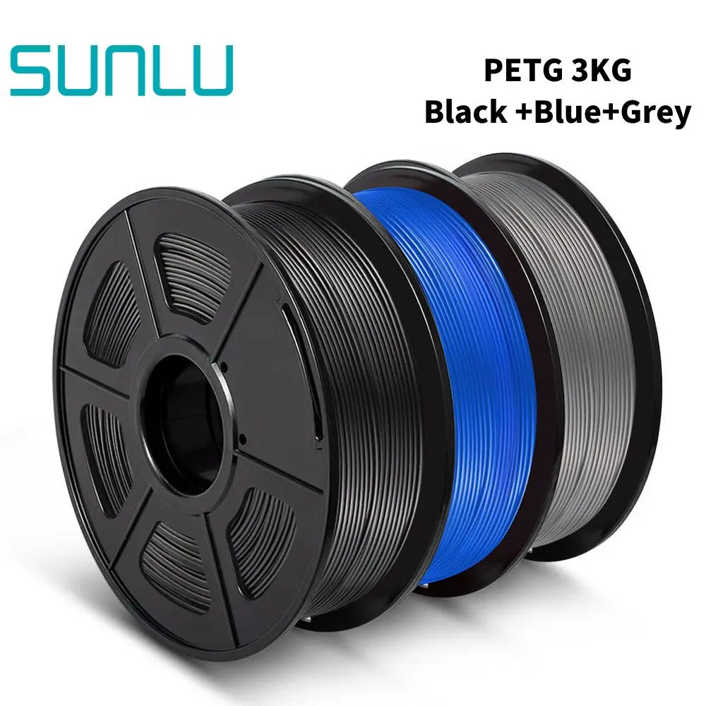 SUNLU PETG 3D Printer Filament 1.75mm ±0.02mm – 3 Rolls 1KG Each, Neat ...