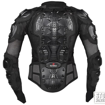 5XL Men's Motorcycle Jacket – Full Body Armor Protection for Motocross, Enduro Racing, Moto Gear & Protective Clothing