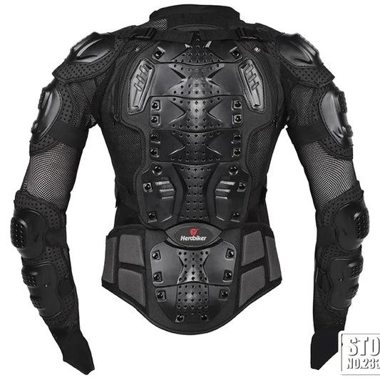 5XL Men's Motorcycle Jacket – Full Body Armor Protection for Motocross, Enduro Racing, Moto Gear & Protective Clothing