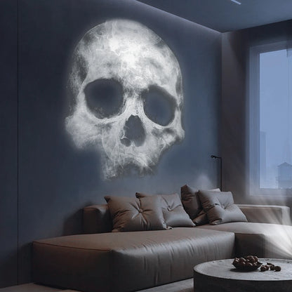 Skull Projection USB Night Light – Decorative LED Lighting Lamp