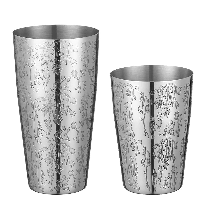 800ml Boston Cocktail Shaker Set – Stainless Steel Martini Bar Mixing Tin for Flair Cocktails