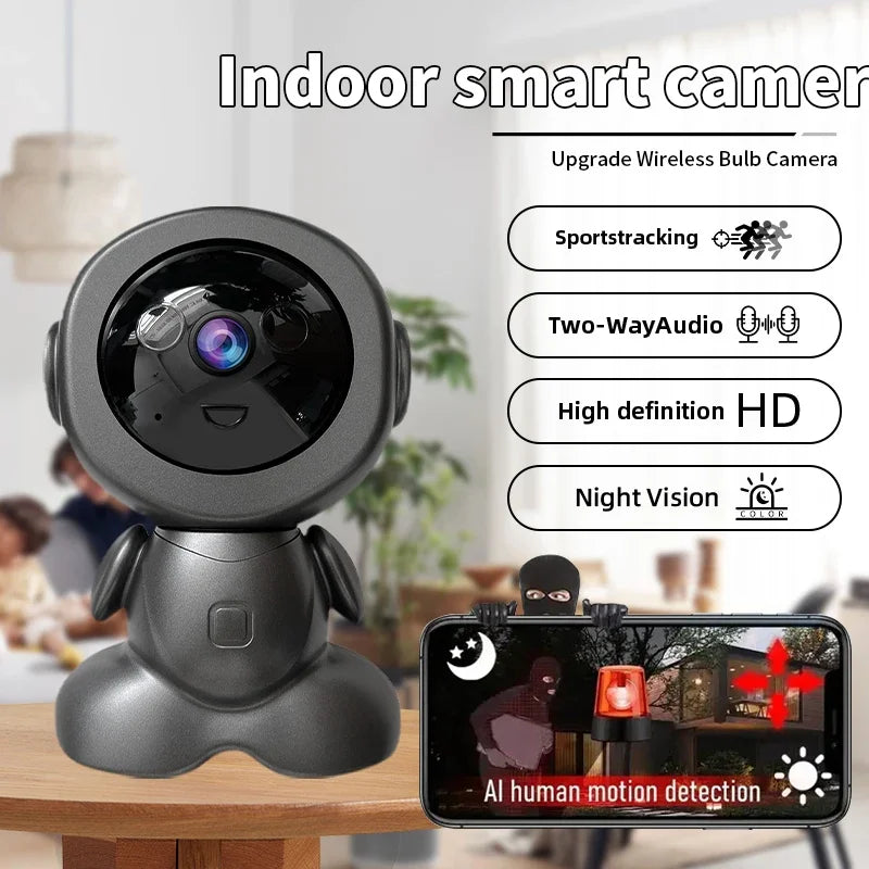 8MP WiFi Security Camera - Indoor HD PTZ Smart Home Surveillance with Auto Tracking, Night Vision & Baby/Pet Monitor
