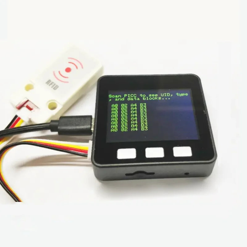 M5Stack Mini RFID Reader/Writer Unit WS1850S - 13.56MHz Frequency, Ideal for Access Control and Check-In Systems