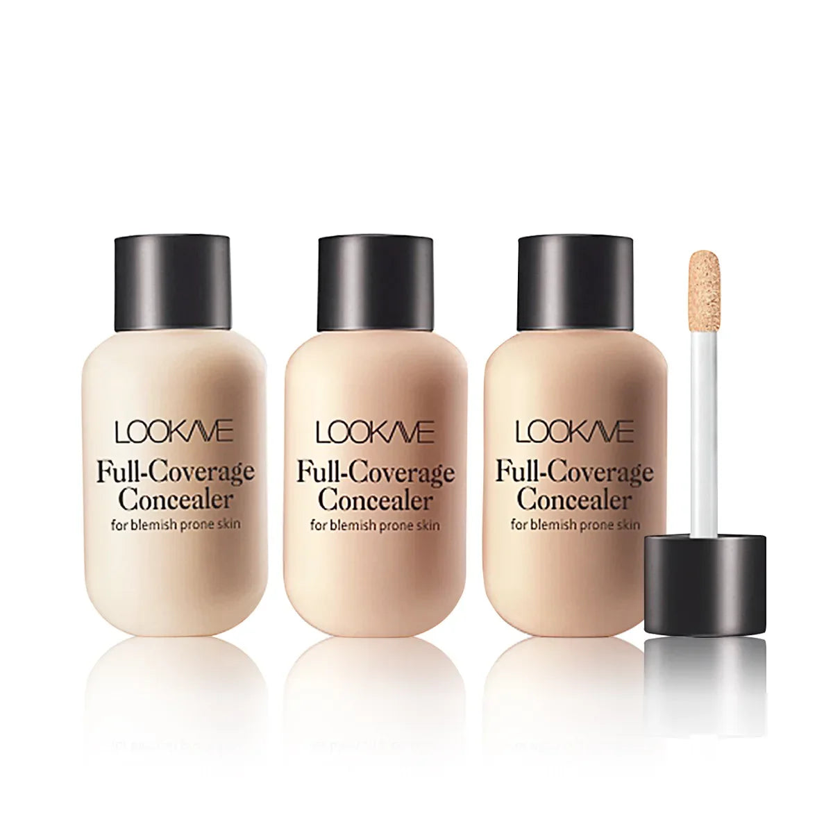 Waterproof Liquid Concealer Foundation – Full Coverage Cream for Acne, Scars, Dark Circles & Face Makeup Base
