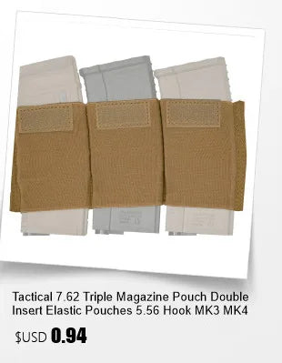 Tactical Dump Pouch – Foldable MOLLE Cummerbund Magazine Pouch, Mil-Grade Elastic Ultra-Light Roll-Up Drop Soft MAG Pouches