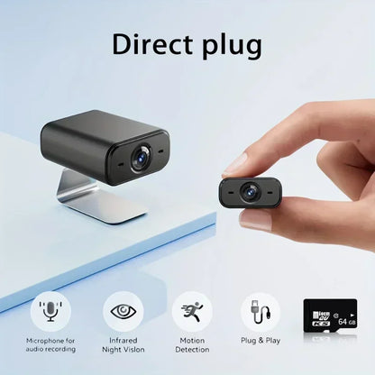 Mini WiFi Wireless Home Security Camera – Mobile Remote, Indoor Plug-In, HD, Multi-Scenario Use