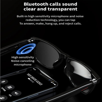 Enhance Your Experience with E13 Smart Glasses: Bluetooth 5.0 Sunglasses & Headphones Combo for Outdoor Sports, Hands-Free Calling, and Music Playback