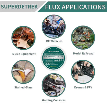 35-300g Solder Paste Rosin Flux | No Clean Soldering Flux for Electronics & Circuit Boards