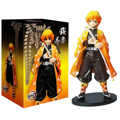 Demon Slayer Anime Figures – Kimetsu No Yaiba Tanjiro Nezuko Zenitsu Inosuke Action Doll Toys