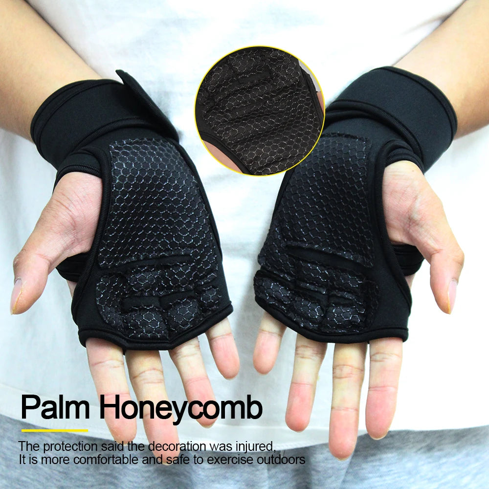 Men & Women Training Workout Gloves – Weightlifting Gym Fitness Hand & Wrist Protection Gloves