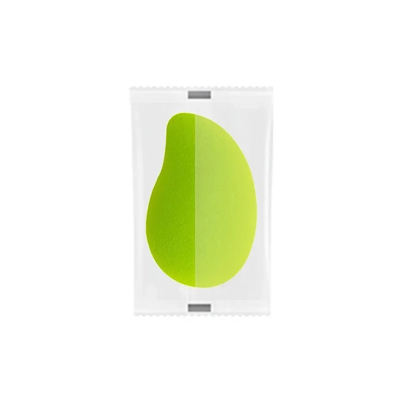 Mango-Shaped Soft Makeup Sponge — Cosmetic Powder Puff for Face Blending & Beauty Application