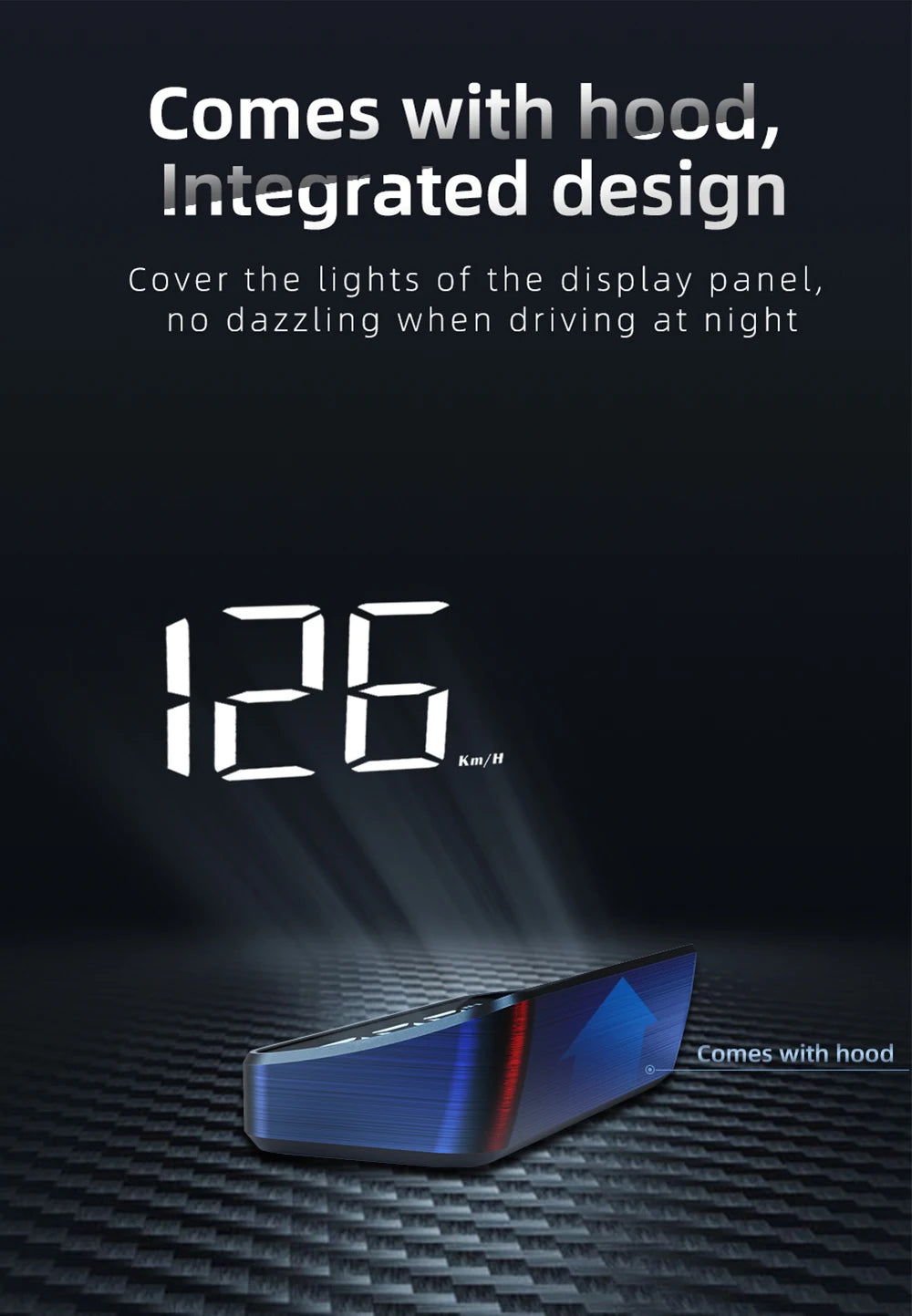 Car Head-Up Display M2 – HD GPS Speedometer, Digital Speed KMH Projector for All Cars, Auto Electronics Accessories