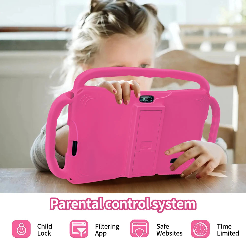 2024 New 5G WiFi Children's Tablet – 4GB RAM, 64GB ROM, Quad-Core, Dual Camera, 4000mAh, Android 13, Portable Mini Tablet