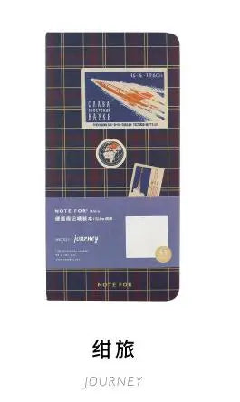 Retro Weekly Planner Notebook – Slim Notepad for Office & School, Cute Weekly Record Book