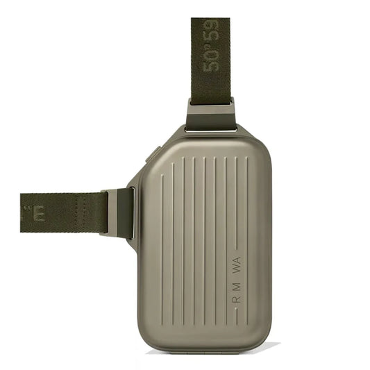 2025 RMWA Light Luxury Single-Shoulder Crossbody Bag — Vertical Aluminum-Magnesium Alloy Travel Bag, Silver Stylish Luggage