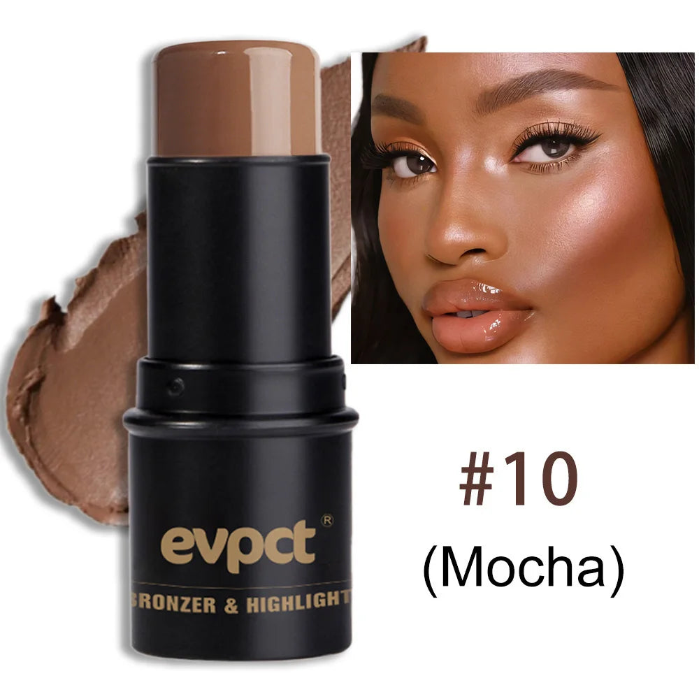 Highlighting & Bronzer Stick - Face Brightening Blusher, Rouge Concealer Pen, Long-Lasting Corrector & Nose Contouring Cosmetics