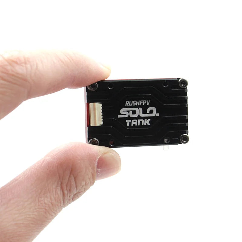 RUSH Solo Tank 5.8G VTX Video Transmitter – 1.6W High Power with Built-in Microphone & CNC Heat Dissipation for RC FPV