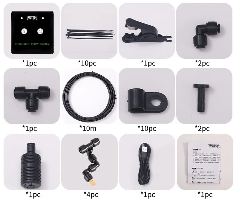 WiFi Rainforest Sprayer — Automatic Timed Mist System Kit for Reptiles & Irrigation