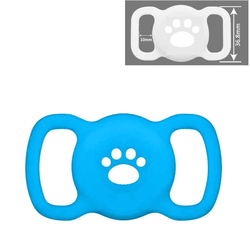 Airtag Dog Collar Holder – Silicone Protective Case for Apple AirTag, Full Body Cover Fits All Collar Sizes
