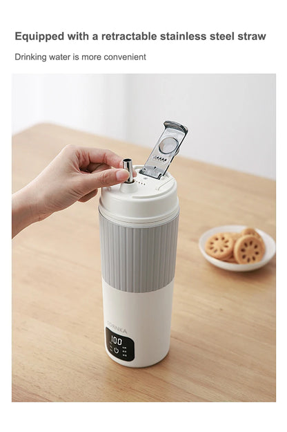 650ml Portable Electric Kettle — Travel Water Boiler with Temperature Control, LED Display Smart Teapot