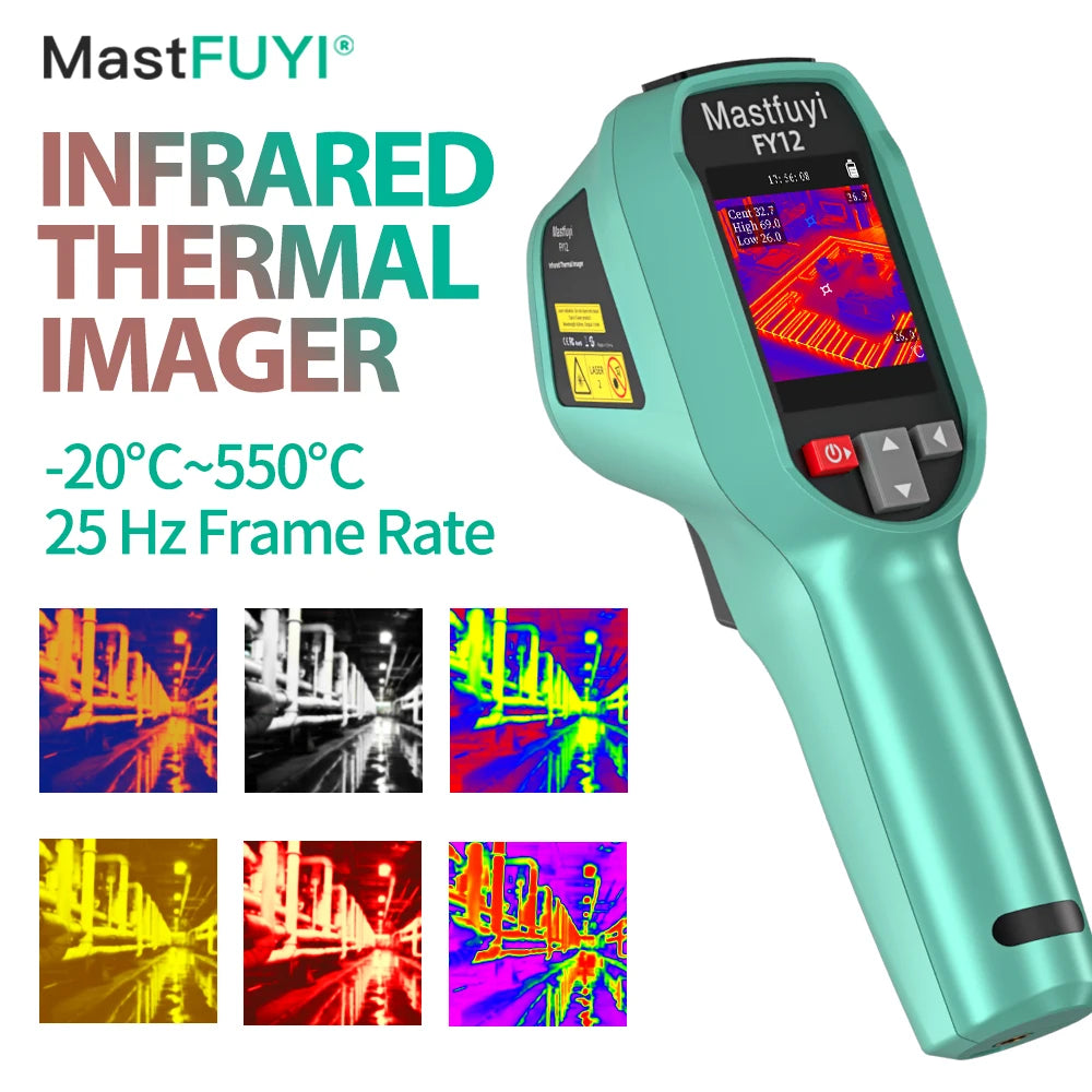 MASTFUYI Rechargeable Thermal Imaging Camera – Handheld Infrared Imager, -20℃ to 550℃, Waterproof, Dustproof & Drop Resistant