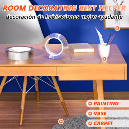 Double-Sided Nano Tape – Extra Strong, Waterproof, and Transparent Adhesive for Home Use