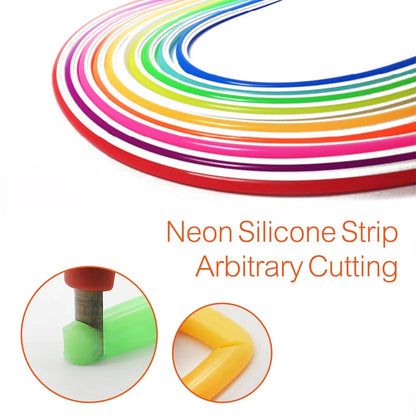 LED Neon Light Round Right Angle Arc Cutter - Split Hand Tool Knife for Soft Silicone Strip Carving