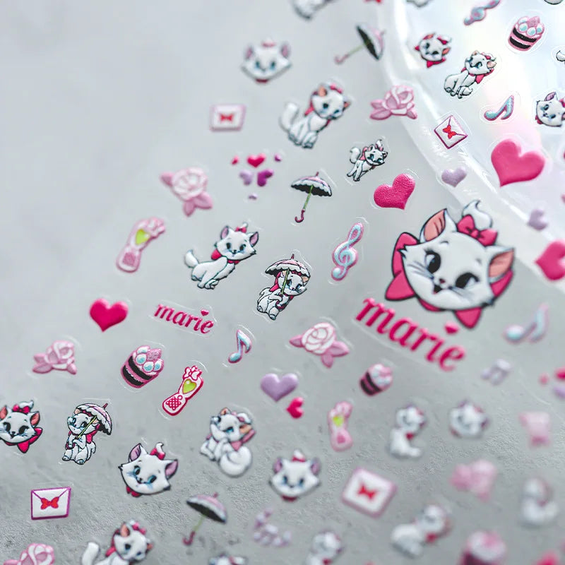 Cute Snoopy 5D Nail Stickers – Cartoon Anime Nail Art Decoration