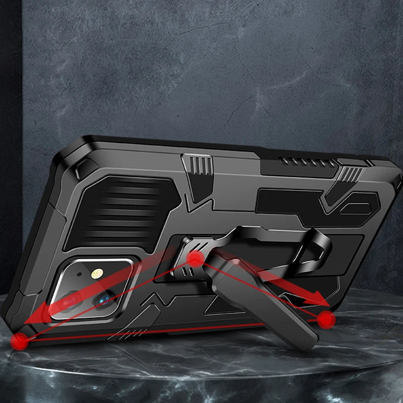 Shockproof Armor Magnetic Case – Compatible with Samsung Galaxy A10/A20/A30/A50/A70/A41/A51/A71/S20/J4/J6/J7/A11/A10S/A21S