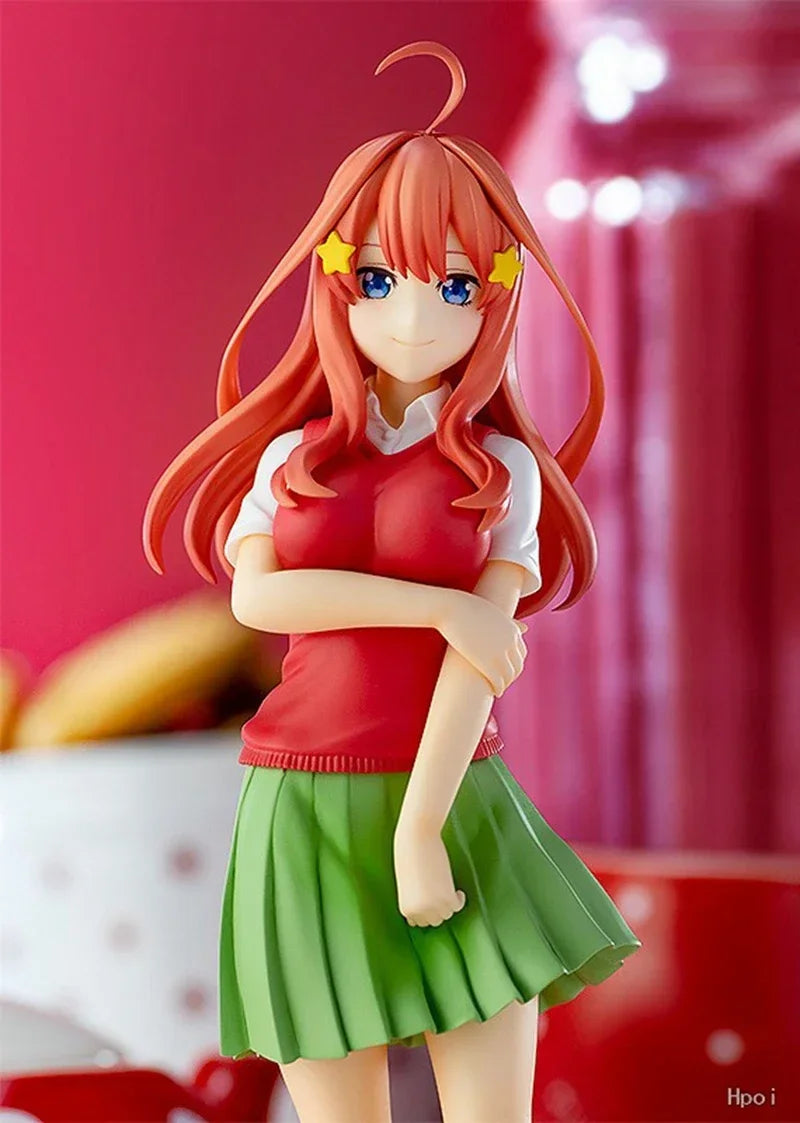 18cm Quintessential Quintuplets Anime Figure – Nakano Ichika Nino Itsuki PVC School Uniform Doll Toy